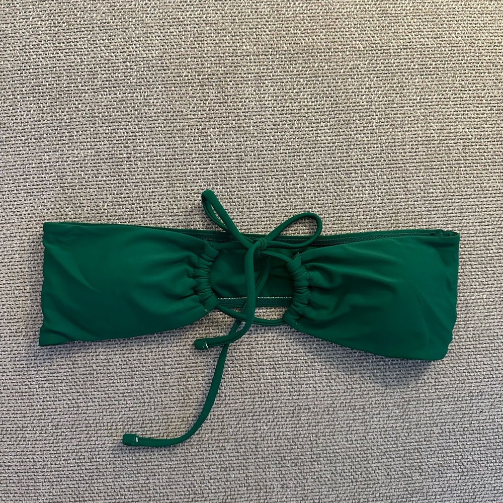SHEIN Green Bandeau Bikini Top